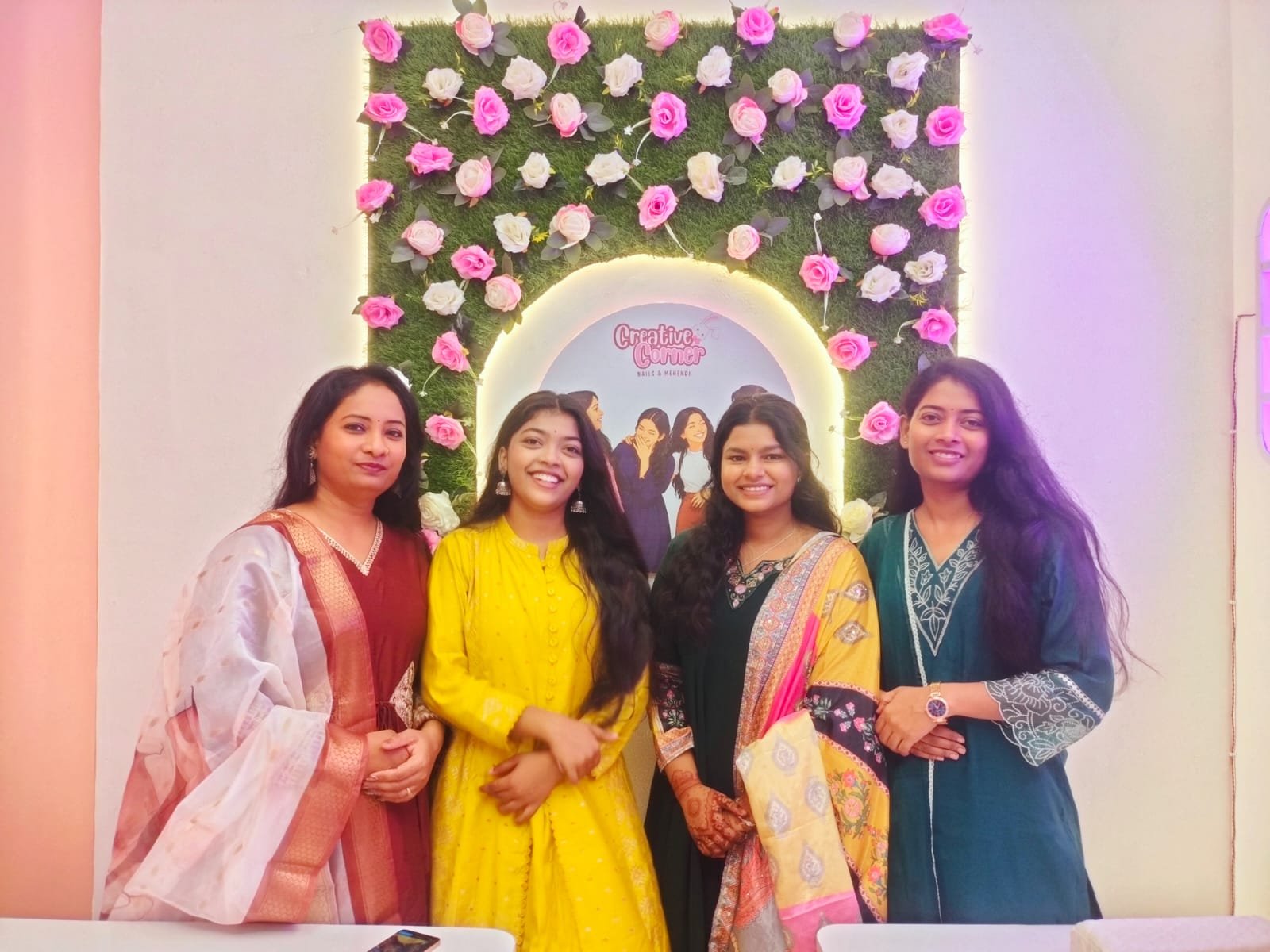 Creative Corner stylists celebrating